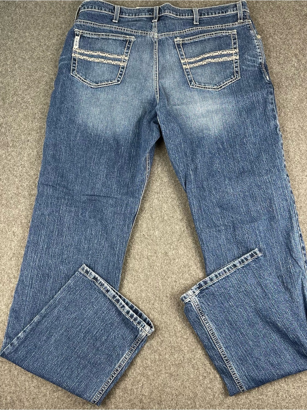 Cinch Mens White Label 031 Relaxed Medium Stone Jeans 38x38 Mb92834031 Cowboy